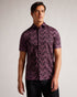 COMSHO-Shirts-SS Floral Print Shirt- Ted Baker Romania